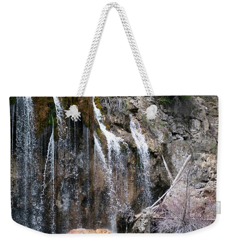 Water Weekender Tote Bag featuring the photograph Waterfall by Patrick Nowotny