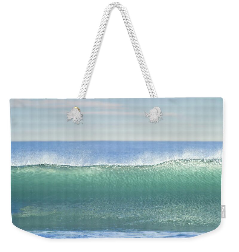 Tranquility Weekender Tote Bag featuring the photograph Wave Breaking by Eastcott Momatiuk