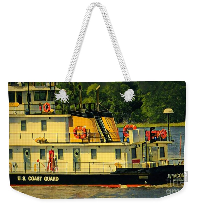 Mississippi River Weekender Tote Bag featuring the painting Wayaconda by Marilyn Smith