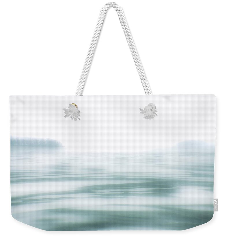 Ice Weekender Tote Bag featuring the photograph One December by Cynthia Dickinson