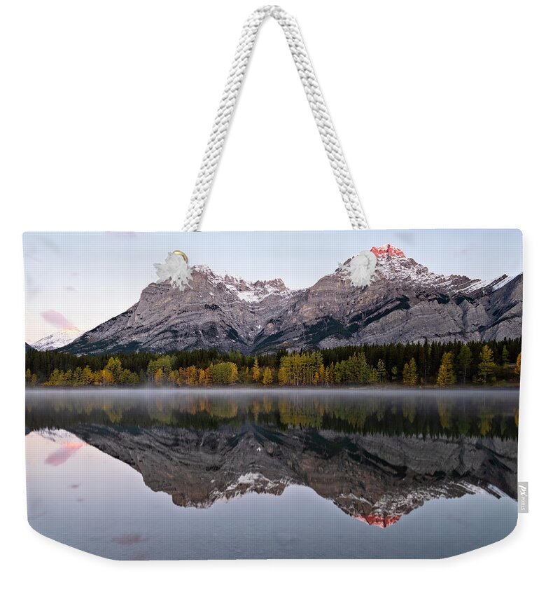 Canada Weekender Tote Bag featuring the photograph Wedge Pond by Catherine Reading