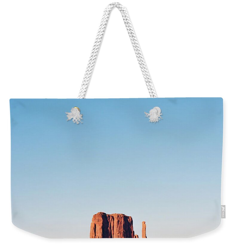 Scenics Weekender Tote Bag featuring the photograph West Mitten Butte by Jörgen Persson - Www.rebusfilm.se