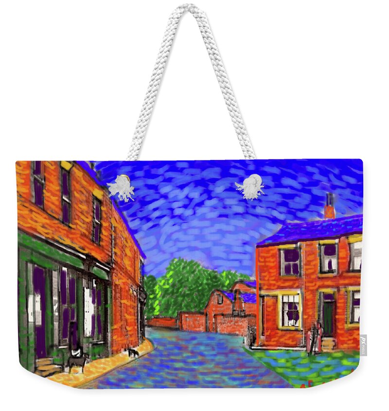 Ipad Painting Weekender Tote Bag featuring the painting What if...Vincent went to Gildersome by Glenn Marshall
