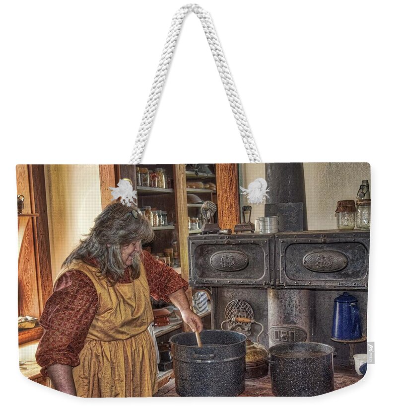  Weekender Tote Bag featuring the photograph What's cookin'? by Jack Wilson