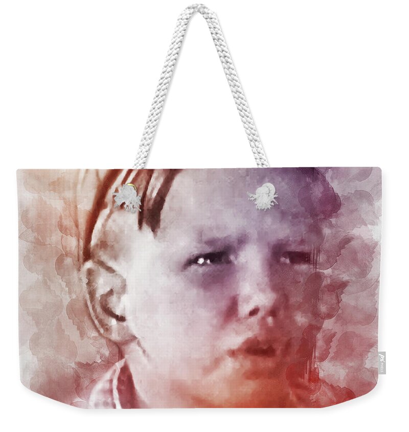 Our Gang Comedy Weekender Tote Bag featuring the digital art Wheezer by Pheasant Run Gallery