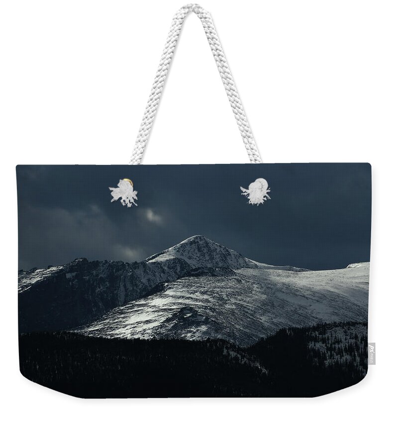 When Weekender Tote Bag featuring the photograph When Winter Calls by Brian Gustafson
