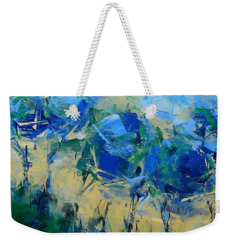 Wind Weekender Tote Bag featuring the painting Whispering Wind II by Dan Campbell