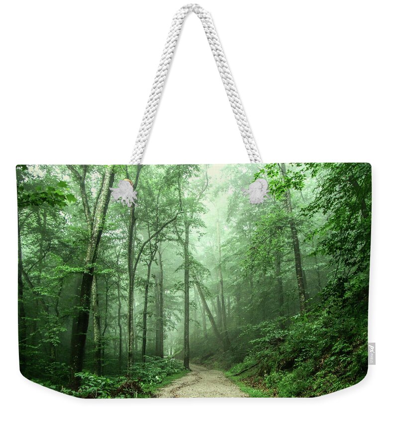 Woods Weekender Tote Bag featuring the photograph Whispering Woods by Susan Hope Finley