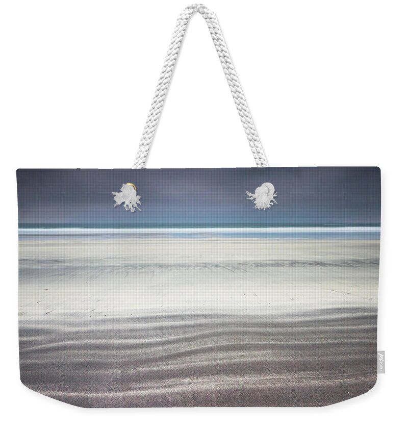 Isle Of Eigg Weekender Tote Bag featuring the photograph White Lines by Anita Nicholson