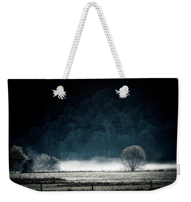 Landscape Weekender Tote Bag featuring the photograph White Mist by Philippe Sainte-Laudy