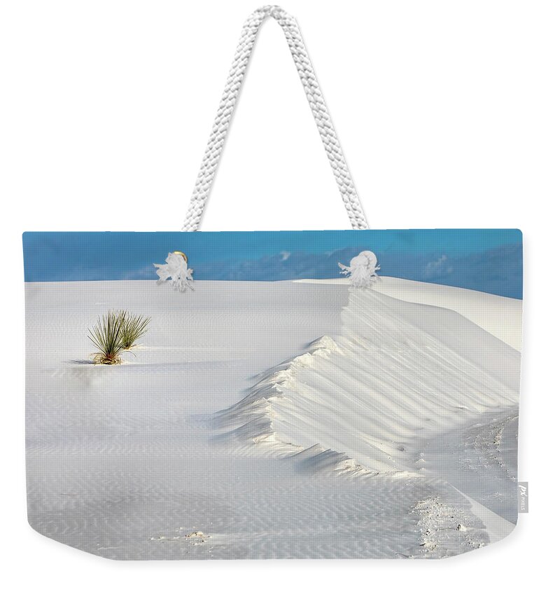 White Sands Weekender Tote Bag featuring the photograph White Sands Still Life by Harriet Feagin