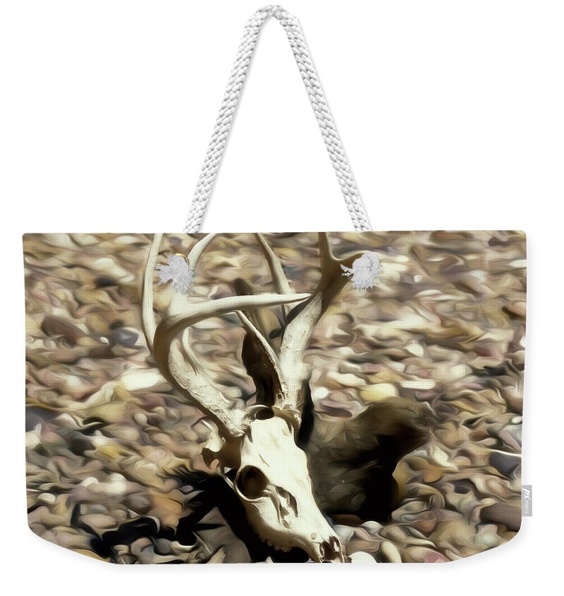 Kansas Weekender Tote Bag featuring the photograph White-tail Deer 002 by Rob Graham