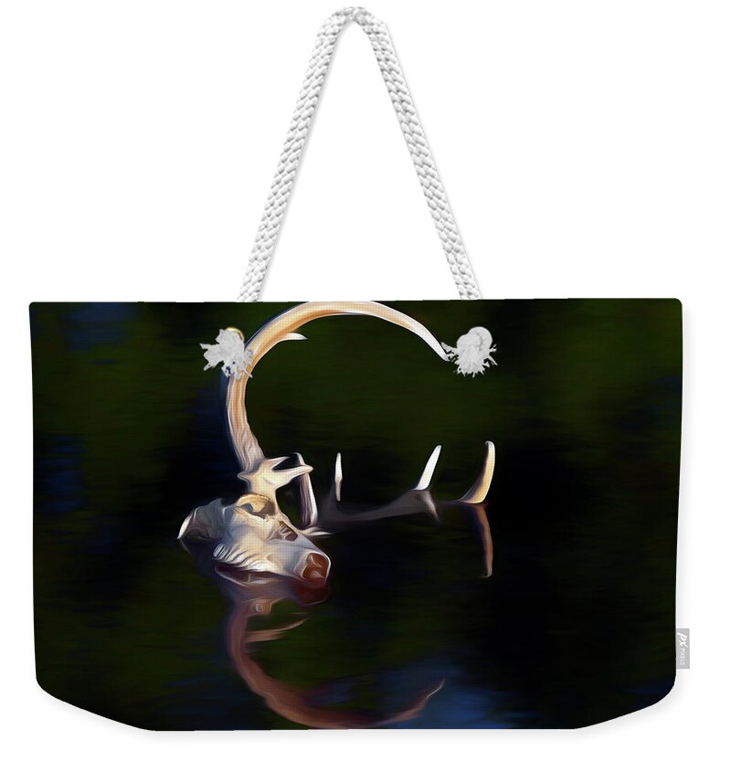 Kansas Weekender Tote Bag featuring the photograph White-tail Deer 004 by Rob Graham