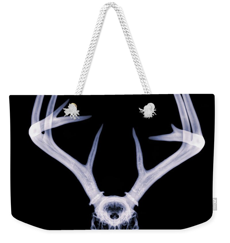 Kansas Weekender Tote Bag featuring the photograph White-tailed Deer x-ray 008 by Rob Graham