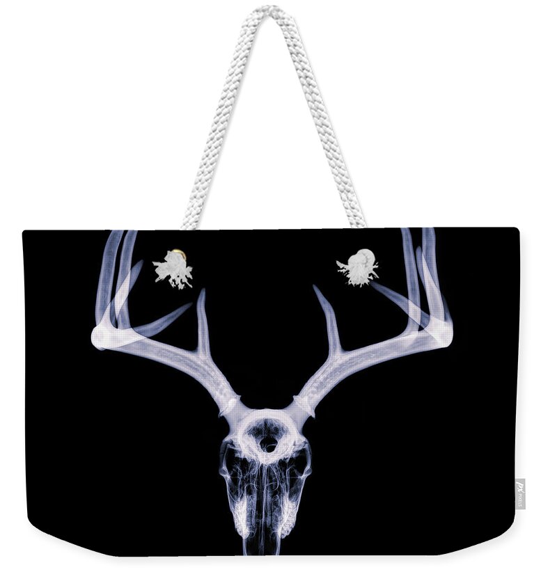 Kansas Weekender Tote Bag featuring the photograph White-tailed Deer x-ray 011 by Rob Graham