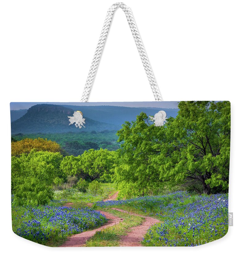 America Weekender Tote Bag featuring the photograph Willow City Road 4/3 by Inge Johnsson