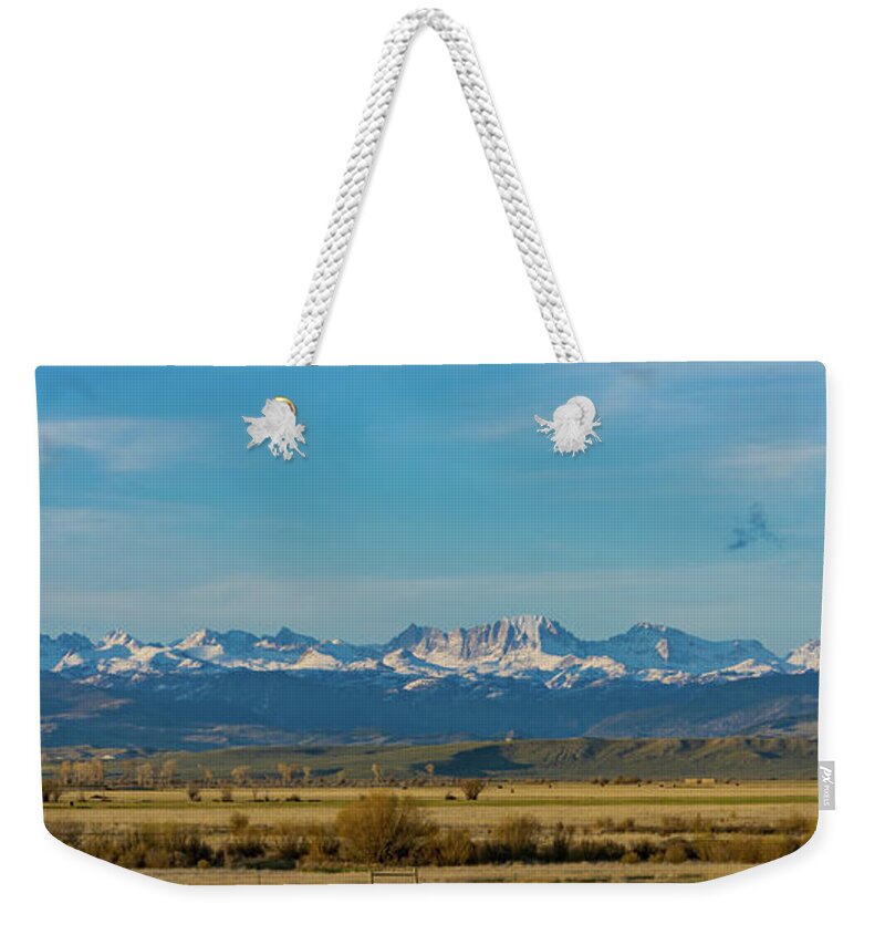 Wind River Range Weekender Tote Bag featuring the photograph Wind River Range Sunset May 29th 19 by Julieta Belmont
