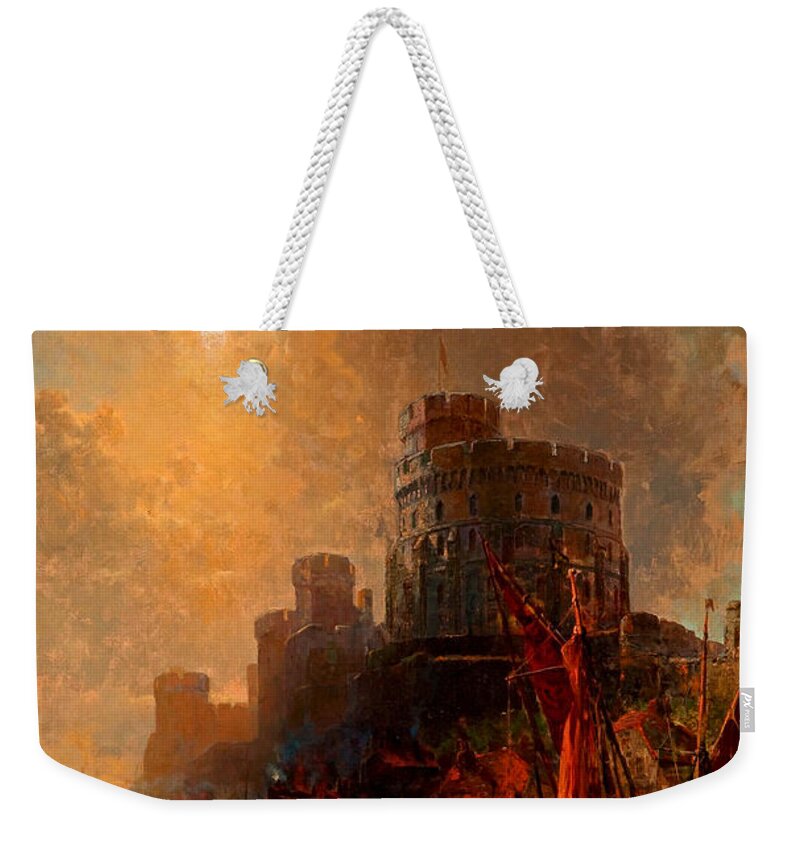 George Herbert Mccord Weekender Tote Bag featuring the painting Windsor Castle by Peter Ogden