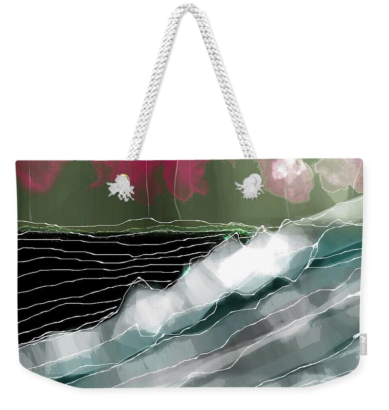 Sea Weekender Tote Bag featuring the digital art Windswept by Alexandra Vusir