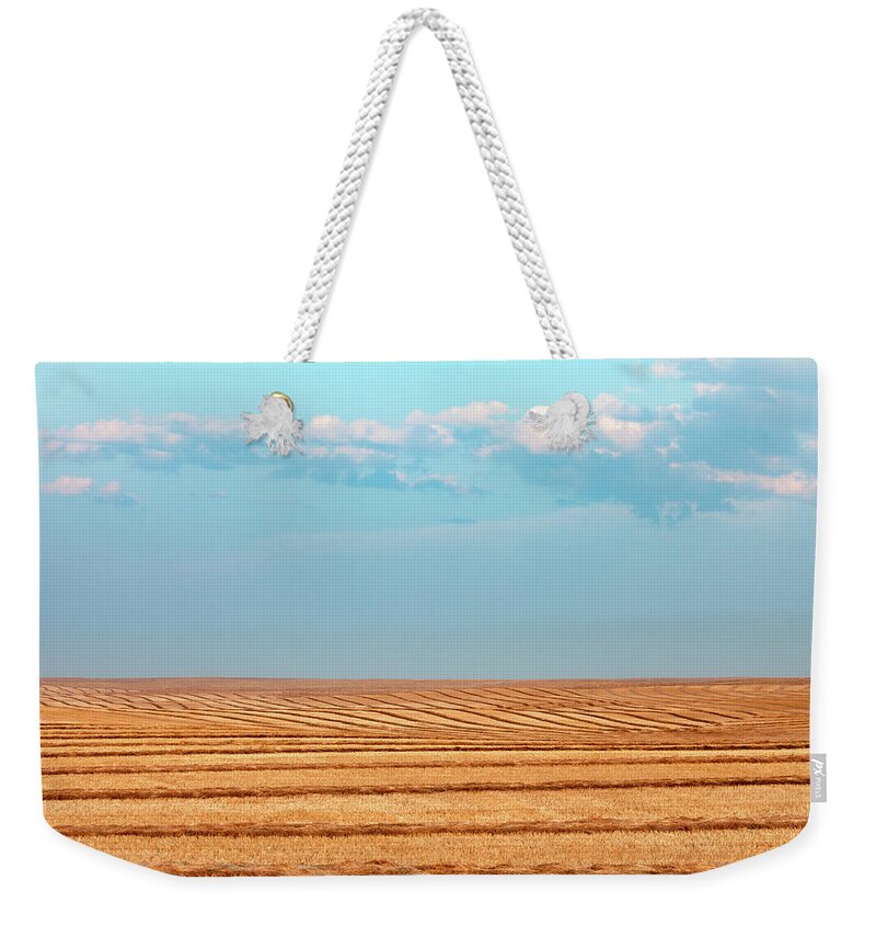 Windrows Weekender Tote Bag featuring the photograph Windy Rows by Todd Klassy