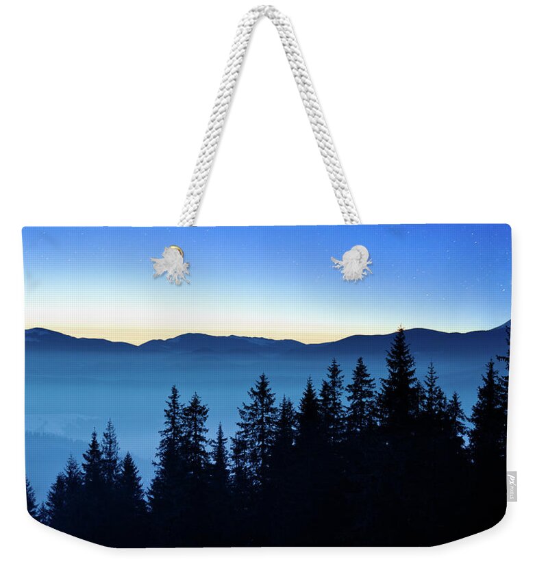 Cool Attitude Weekender Tote Bag featuring the photograph Winter Star by Yourapechkin