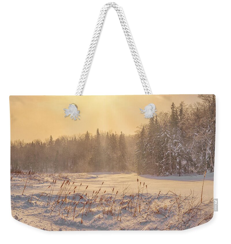 Winter Weekender Tote Bag featuring the photograph Winter Vermont Style by Rod Best