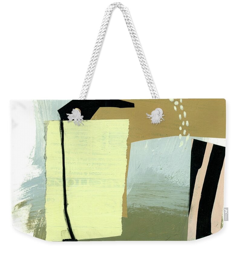 Abstract Art Weekender Tote Bag featuring the painting Wired #20 by Jane Davies