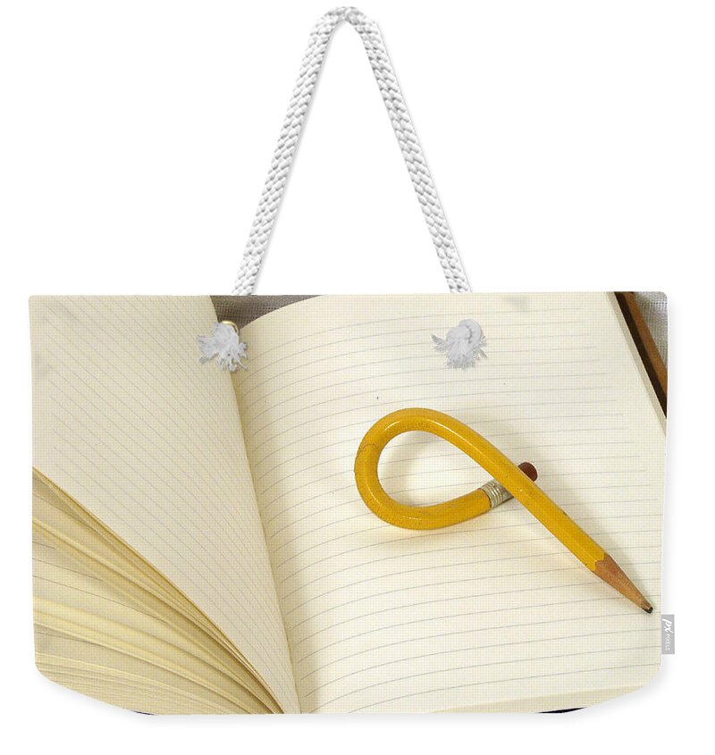  Weekender Tote Bag featuring the photograph Writers Block by Rein Nomm