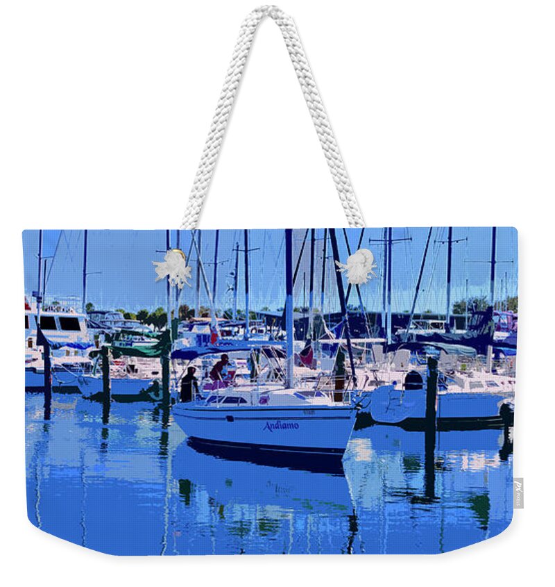 Boats Weekender Tote Bag featuring the photograph Yacht Life by Alan Metzger