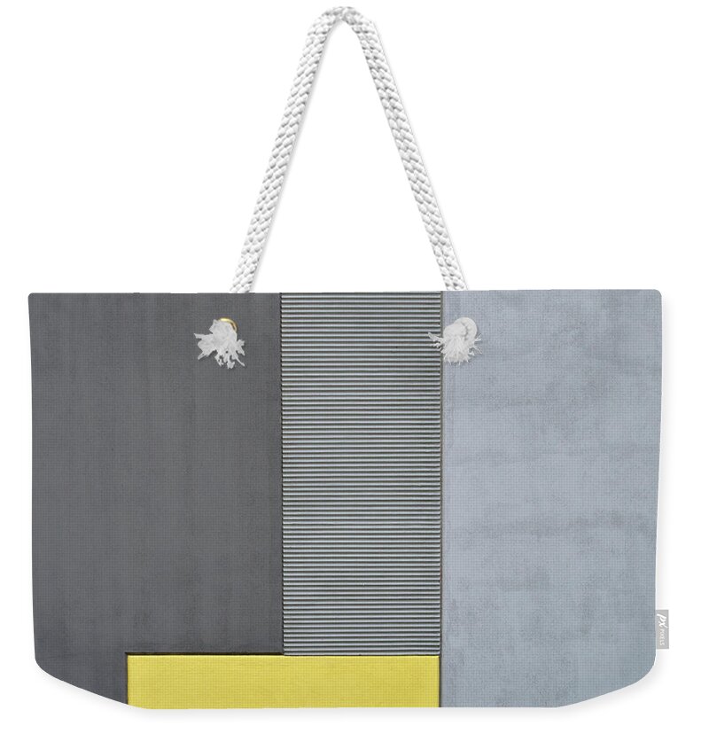 Urban Weekender Tote Bag featuring the photograph Yellow Rectangle by Stuart Allen