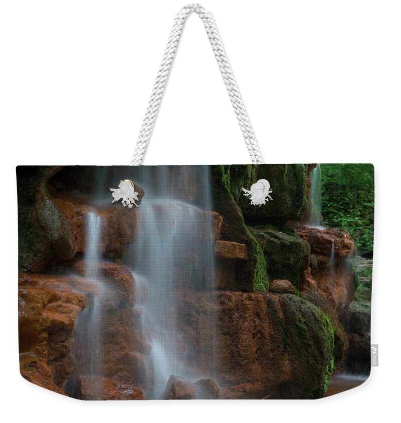 Yellow Springs Weekender Tote Bag featuring the photograph Yellow Spring by Arthur Oleary