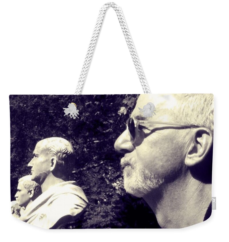Greeks Weekender Tote Bag featuring the photograph You Bust Be Kidding by Marty Klar