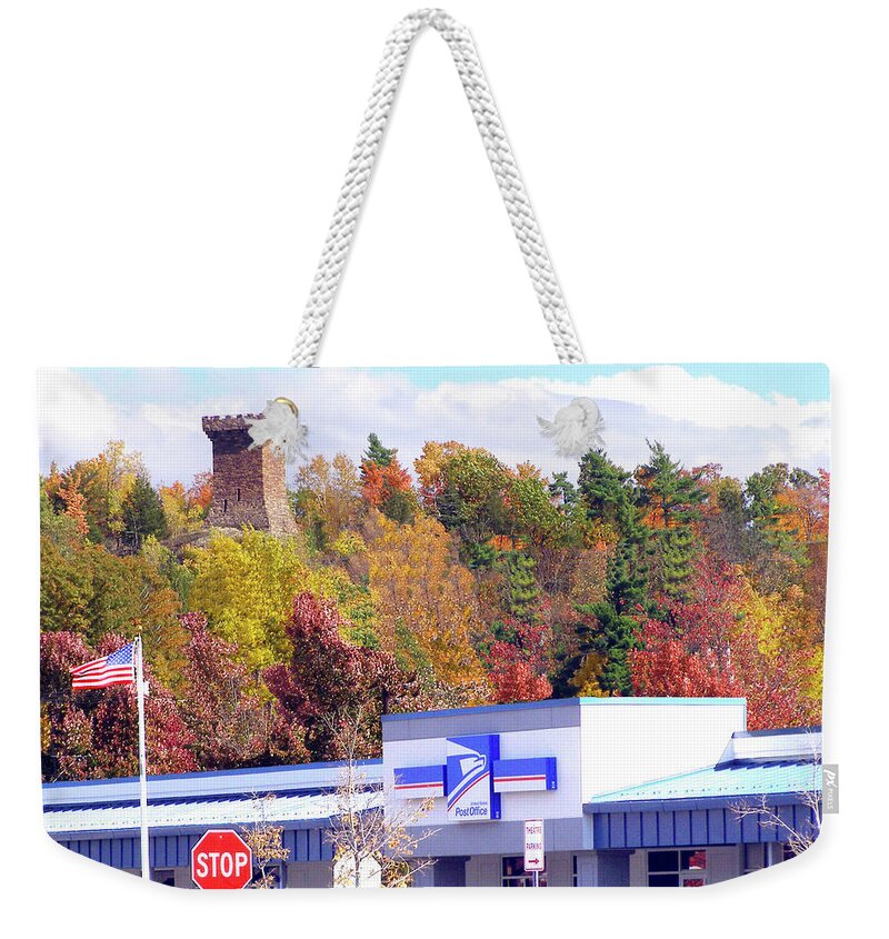 Burlington Weekender Tote Bag featuring the photograph 05408 by Rik Carlson