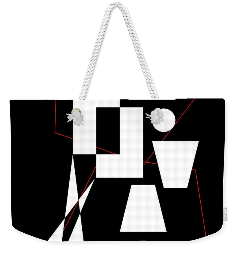 Bagatelle Weekender Tote Bag featuring the digital art Bagatelle 3 #1 by Chuck Mountain
