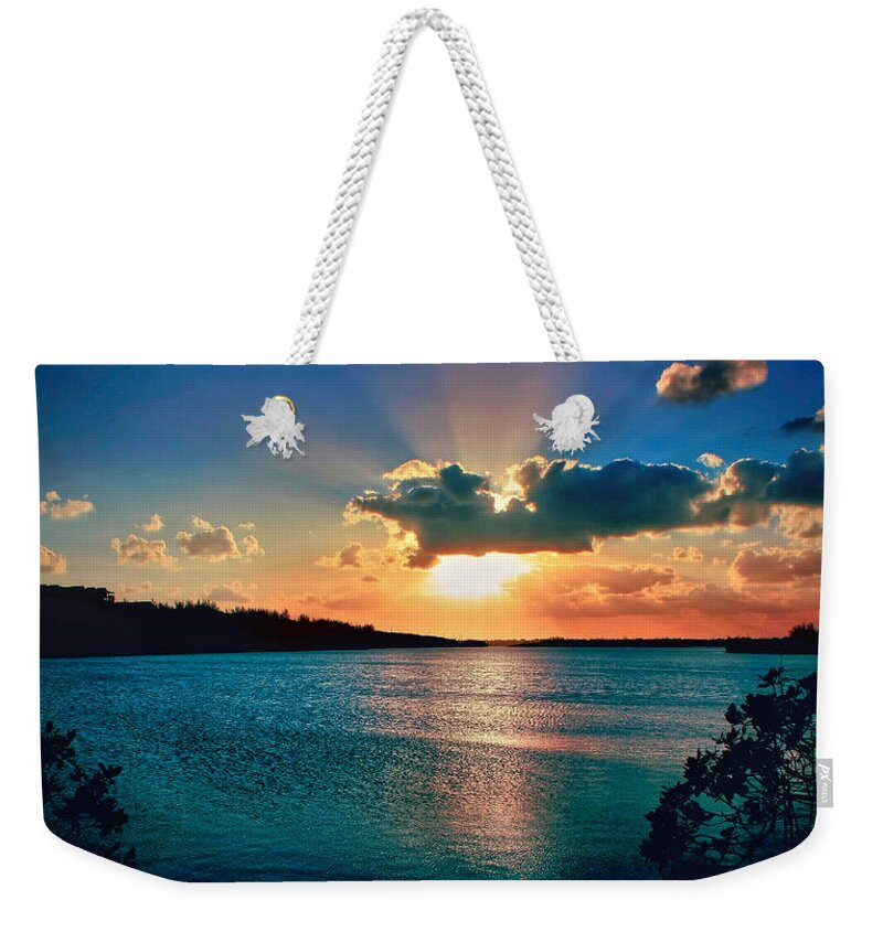 Sunset Weekender Tote Bag featuring the photograph Behold #2 by Montez Kerr
