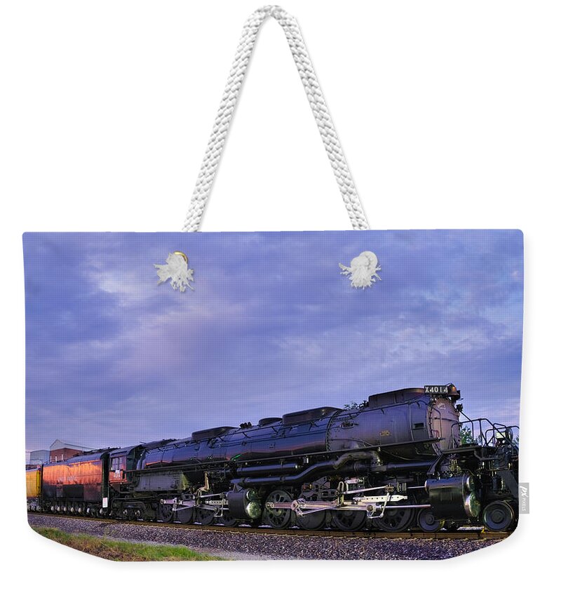 Big Boy #4014 Steam Locomotive Weekender Tote Bag featuring the photograph Big Boy #4014 Steam Locomotive by Robert Bellomy