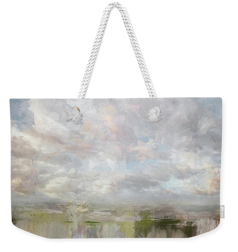 Sea Weekender Tote Bag featuring the photograph Big Sky on the Basin by Karen Lynch