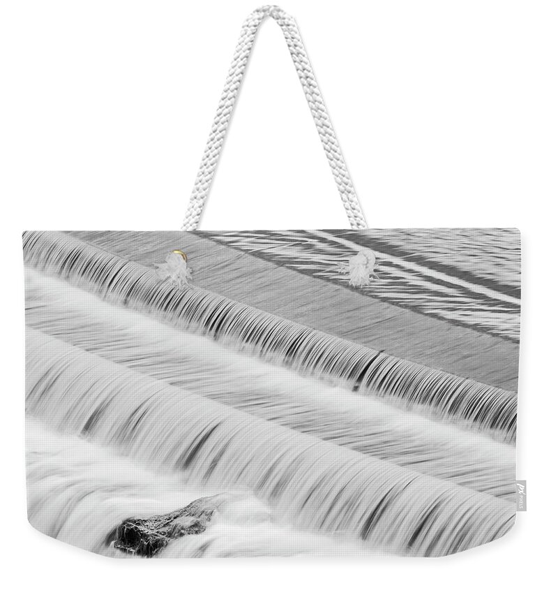 Croton Dam Weekender Tote Bag featuring the photograph Croton Dam Details #1 by Susan Candelario