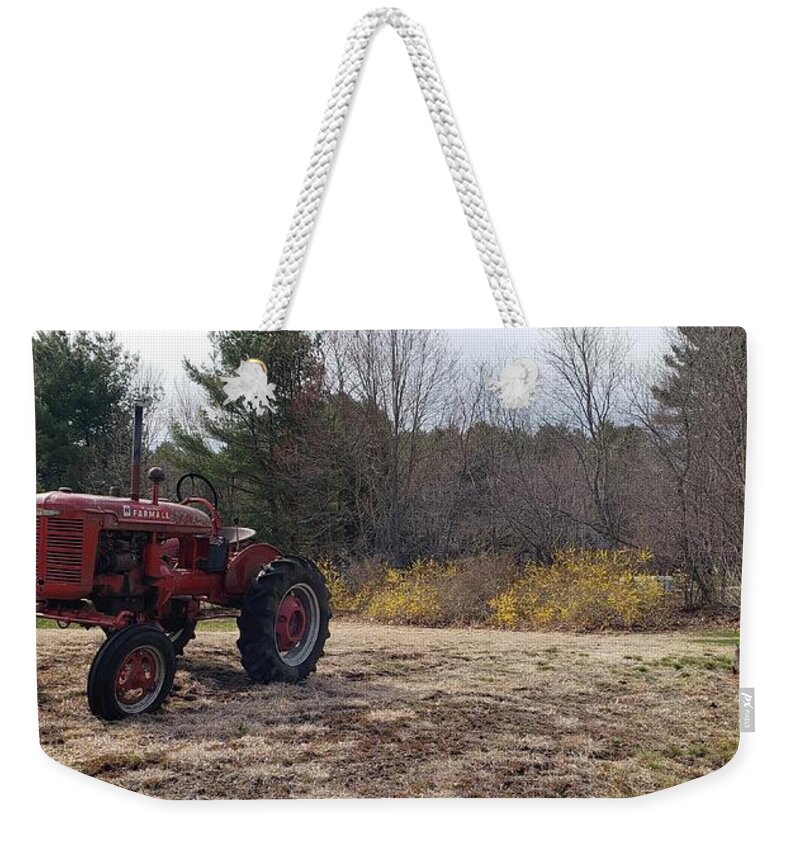 Tractor Weekender Tote Bag featuring the photograph Dead End #1 by Mary Capriole