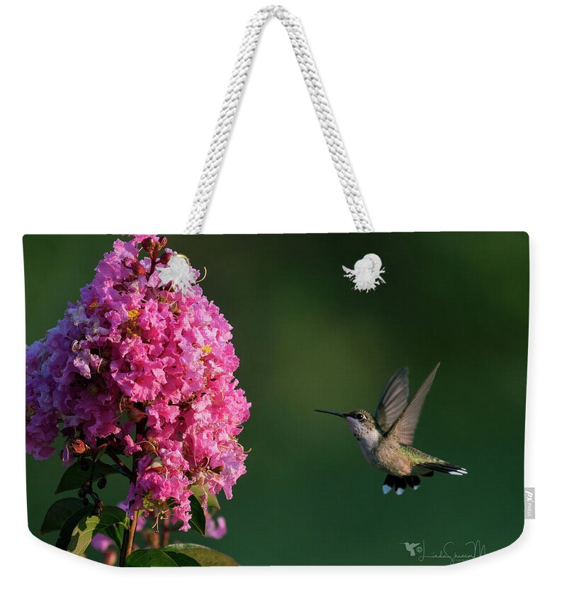 Nature Weekender Tote Bag featuring the photograph Dinner is Served #1 by Linda Shannon Morgan