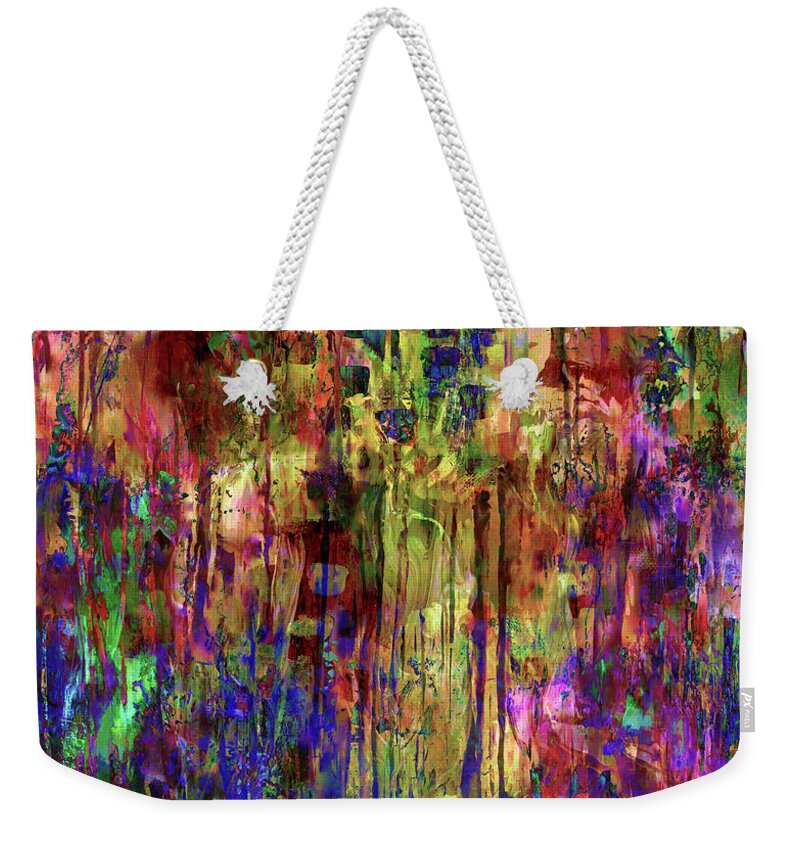 A-fine-art Weekender Tote Bag featuring the painting Dreams Coming True #1 by Catalina Walker