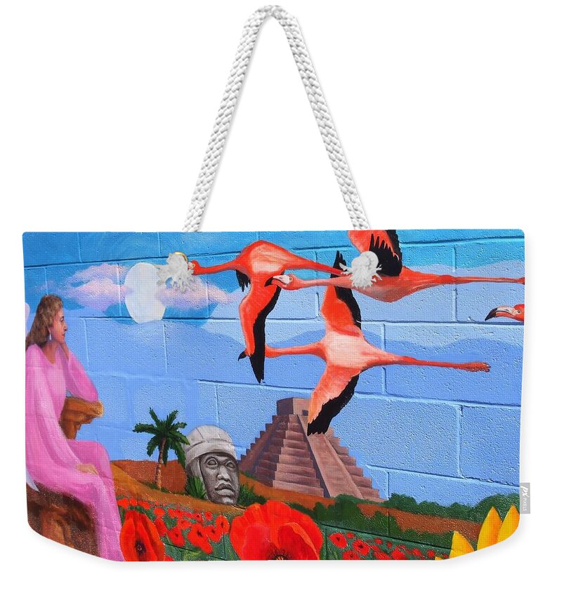 Murals Weekender Tote Bag featuring the painting Earth Art 1 by Marian Berg