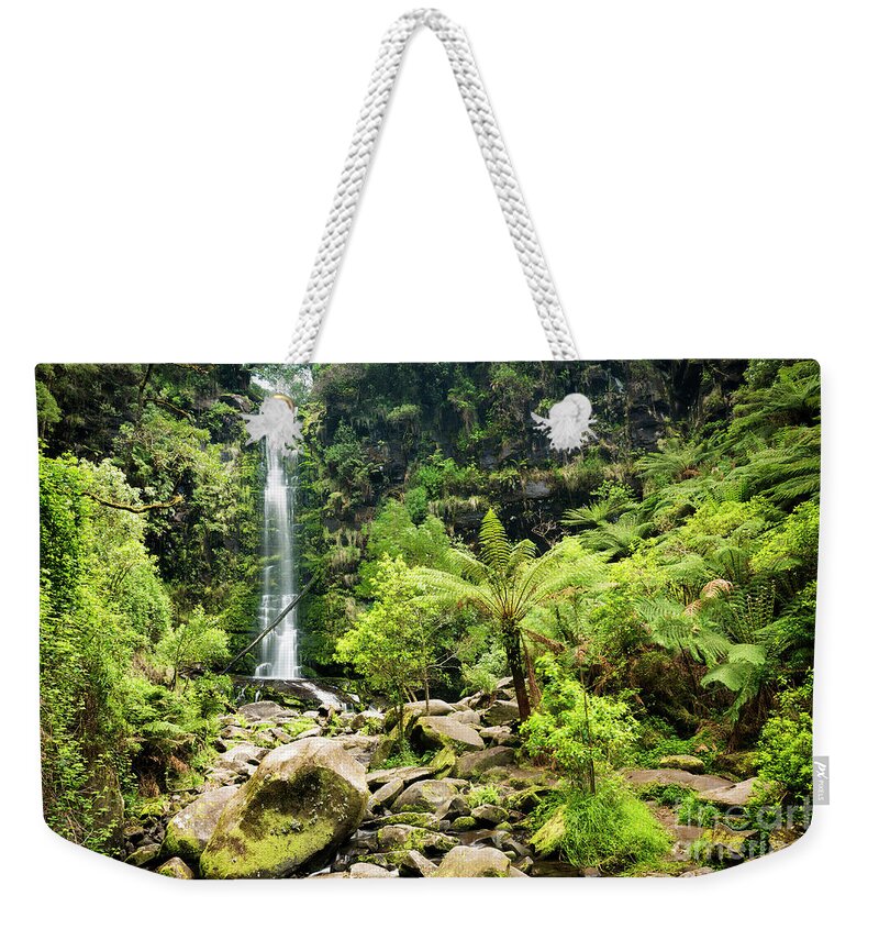 Erskine Falls Weekender Tote Bag featuring the photograph Erskine Falls Waterfall #1 by THP Creative
