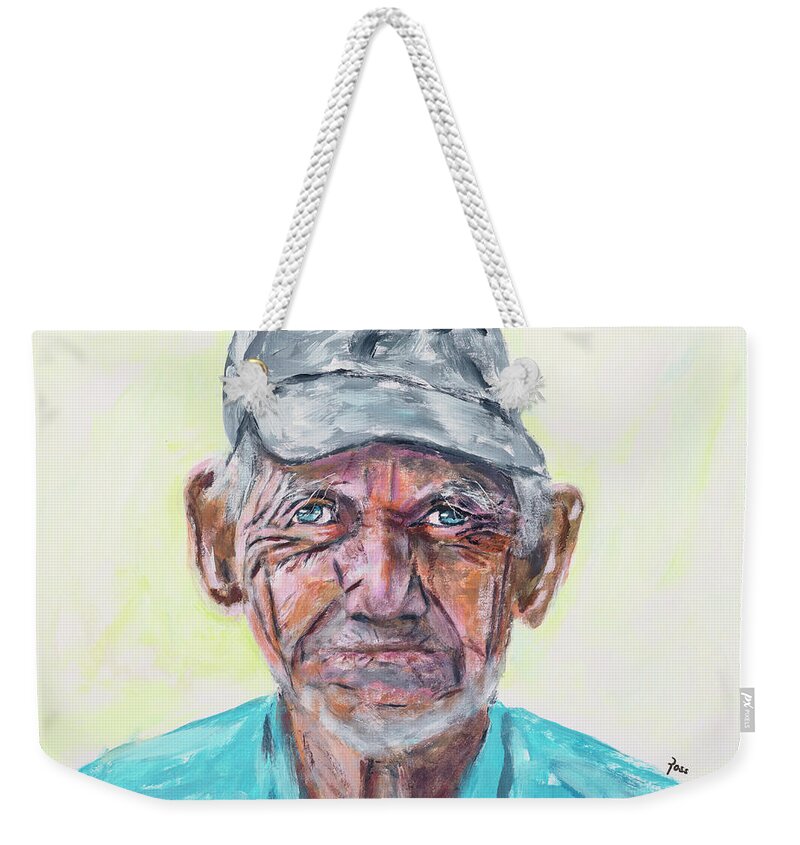 Farmer Weekender Tote Bag featuring the painting Farmer #1 by Mark Ross