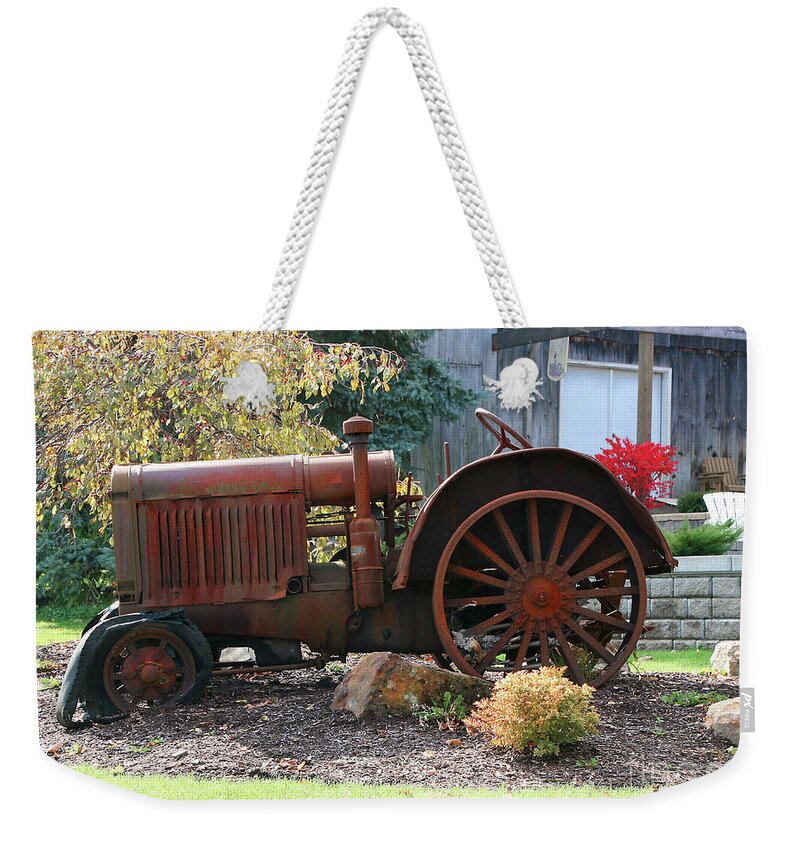 Farm Scene Weekender Tote Bag featuring the photograph Finally at Rest #1 by Mariarosa Rockefeller