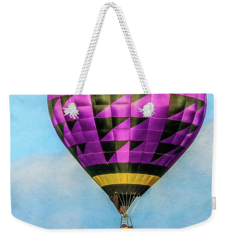 Hot Air Balloons Weekender Tote Bag featuring the photograph Follow Me #1 by Kevin Lane