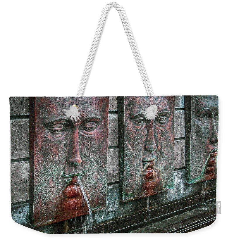 Fountains Weekender Tote Bag featuring the photograph Fountains - Mexico by Frank Mari