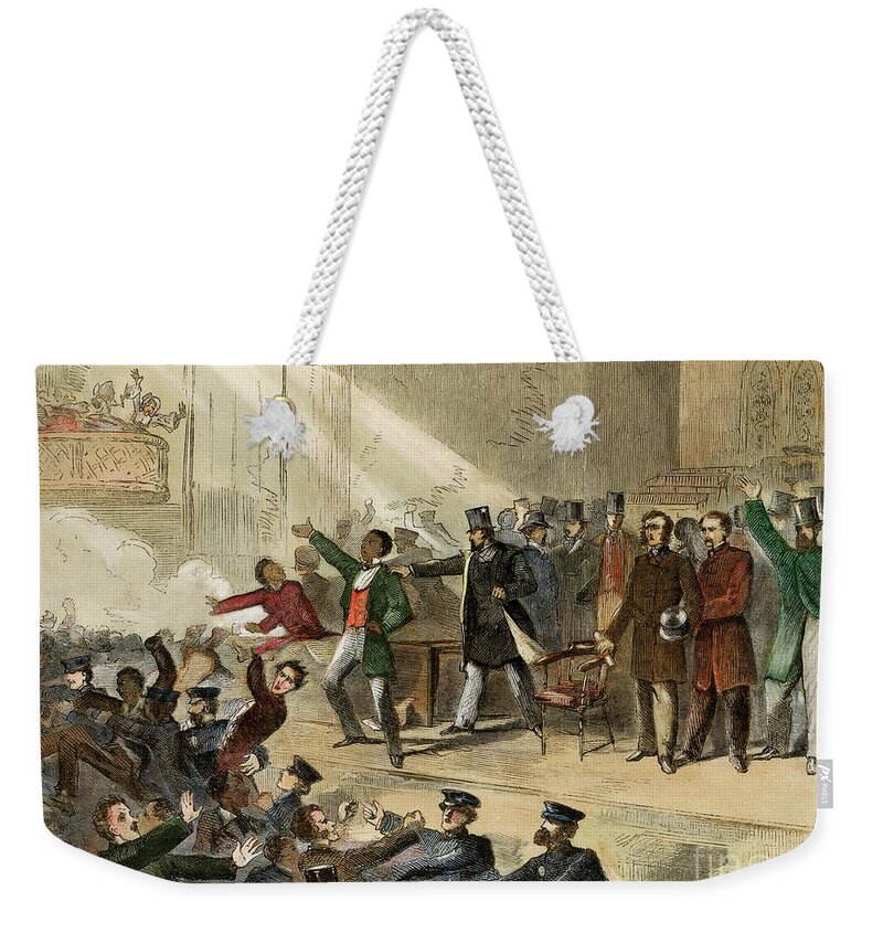 1860 Weekender Tote Bag featuring the drawing Frederick Douglass, 1860 #1 by Granger