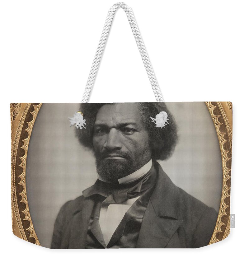 1856 Weekender Tote Bag featuring the photograph Frederick Douglass #1 by Granger