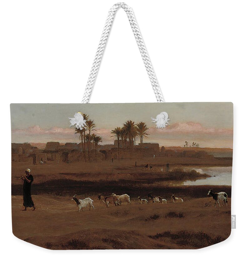 Frederick Goodall (british Weekender Tote Bag featuring the painting Frederick Goodall #1 by Artistic Rifki